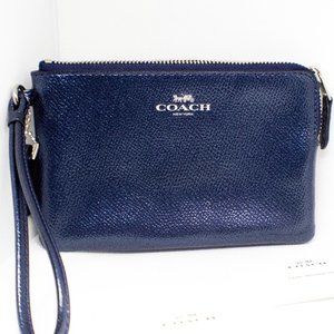 Coach Corner Zip Wristlet